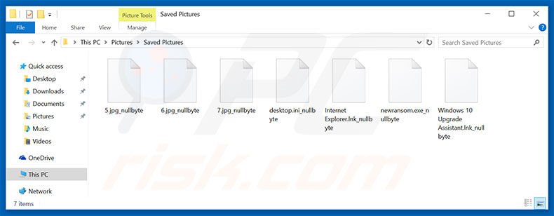 Nullbyte ransomware versleutelt de bestanden van de slachtoffers