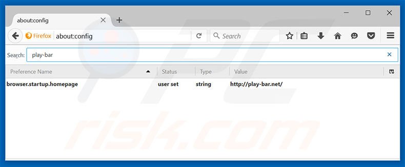 Verwijder play-bar.net als standaard zoekmachine in Mozilla Firefox