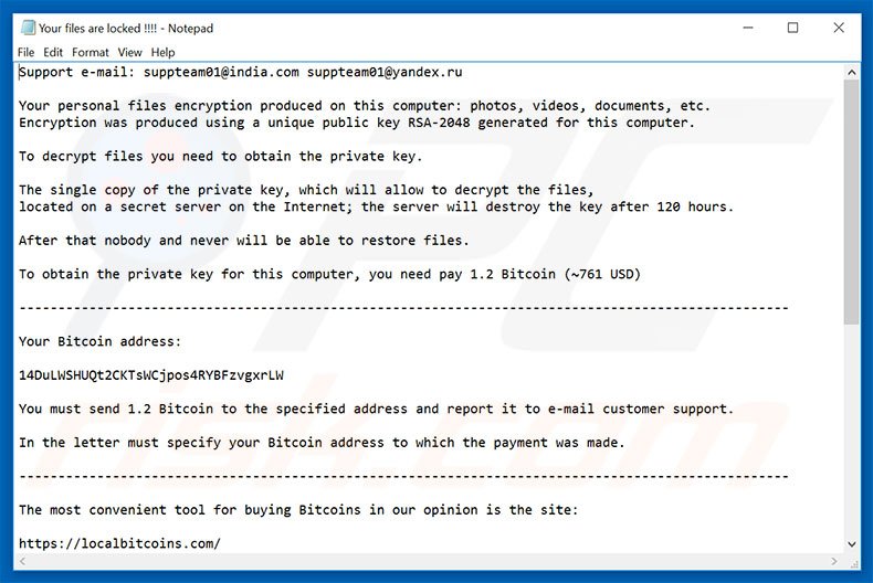 suppteam01@india.com ransomware tekstbestand