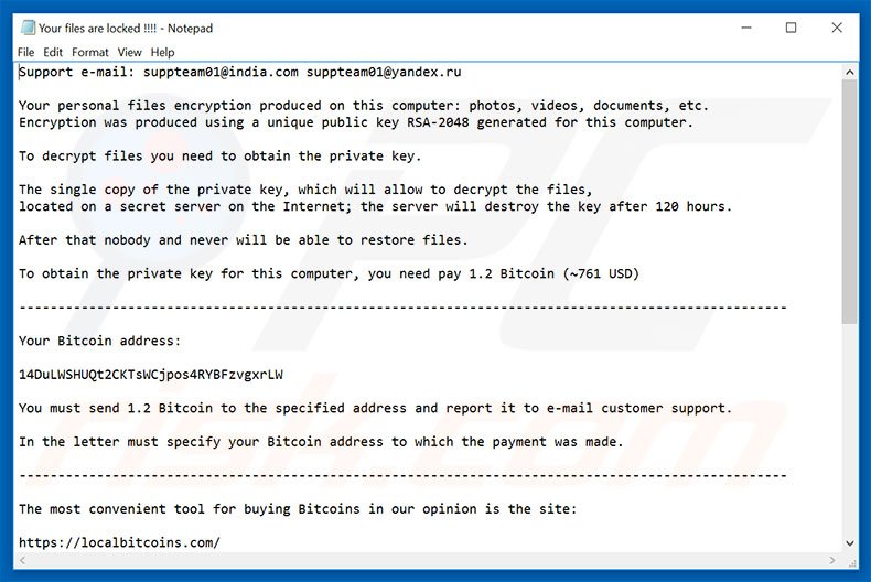 suppteam01@india.com ransomware tekstbestand