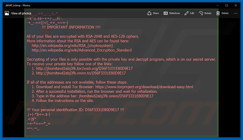 *.thor ransomware bmp bestand