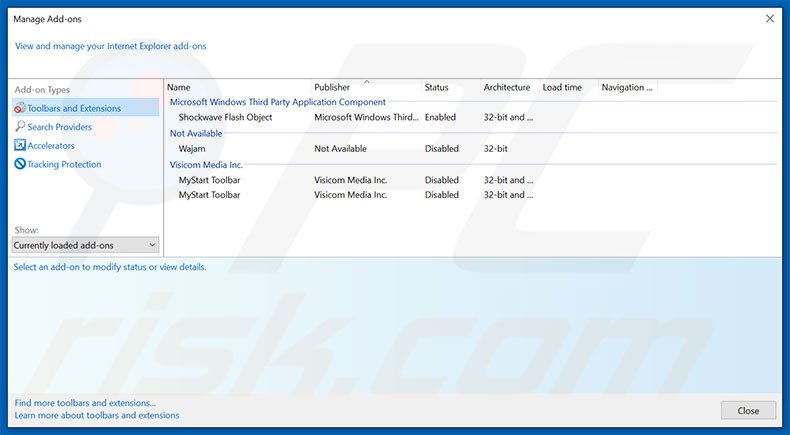 Verwijder Traffic Exchange advertenties uit Internet Explorer stap 2