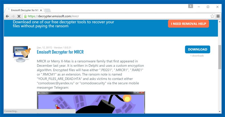 merry x-mass ransomware gratis decryptor