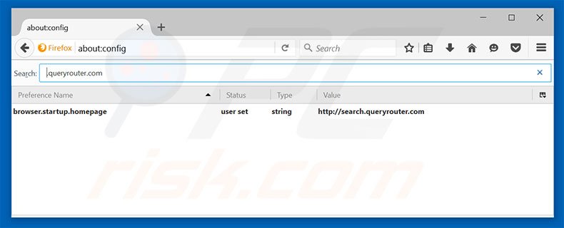 Verwijder search.queryrouter.com als sstandaard zoekmachine in Mozilla Firefox 
