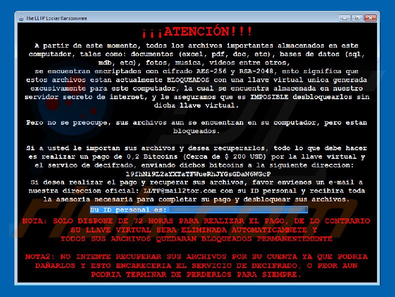 LLTP decryptie-instructies