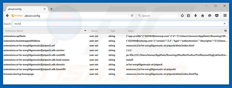 Verwijder eanswers.com als standaard zoekmachine in Mozilla Firefox