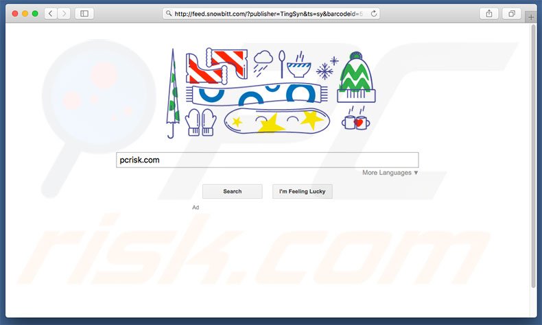 feed.snowbitt.com browser hijacker op een Mac computer