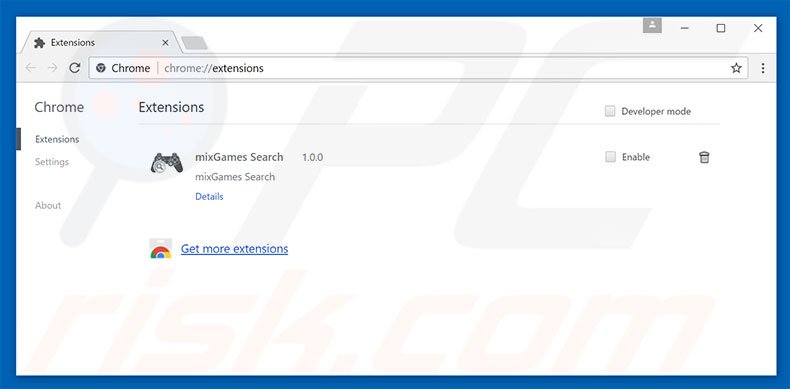Verwijder aan searchesspace.com gerelateerde Google Chrome extensies