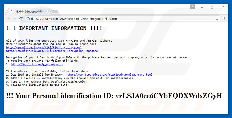 PowerShell decodeer instructies (_README-Encrypted-Files.html)