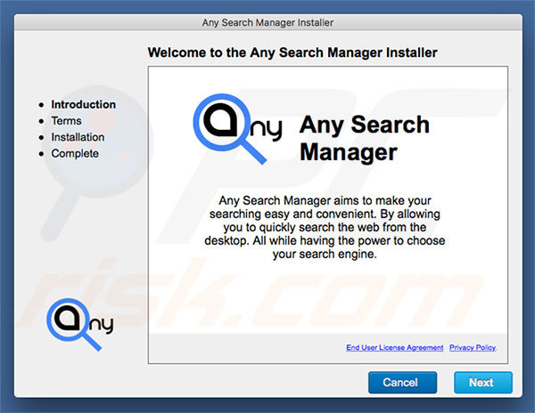 Misleidende installer gebruikt om search.anysearch.net te promoten