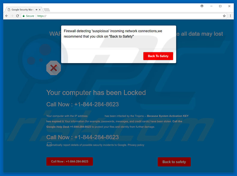 Suspicious Incoming Network Connections('Verdachte inkomende netwerkverbindingen') adware