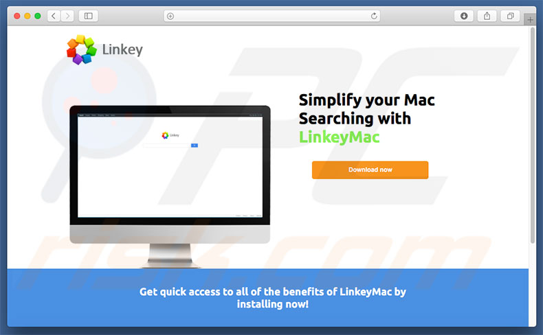 Dubieuze website gebruikt om search.linkeymac.com te promoten