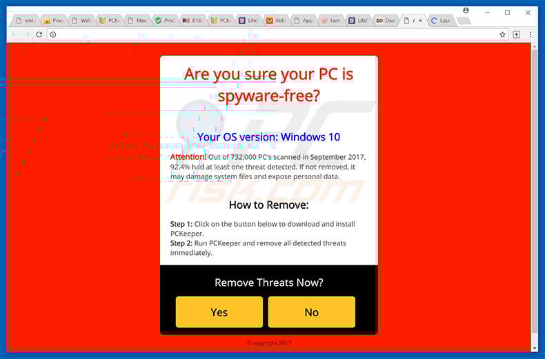 Tweede variant van Your Computer May Have a Virus! oplichterij