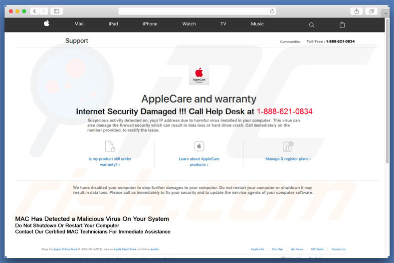 AppleCare And Warranty oplichting