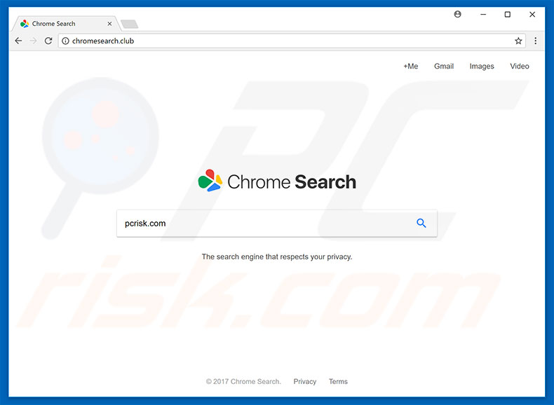 chromesearch.club browser hijacker