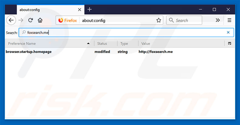 Verwijder foxsearch.me als standaard zoekmachine in Mozilla Firefox