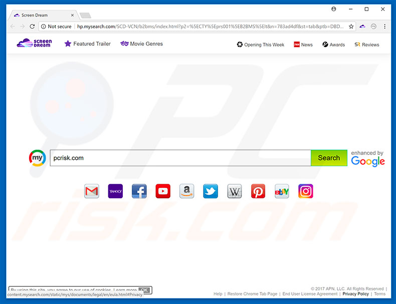 hp.mysearch.com browser hijacker