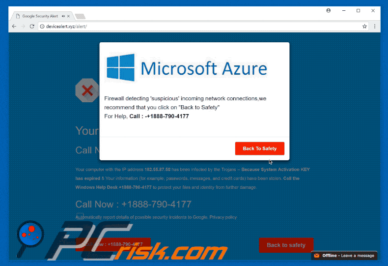 Microsoft Azure oplichting gif