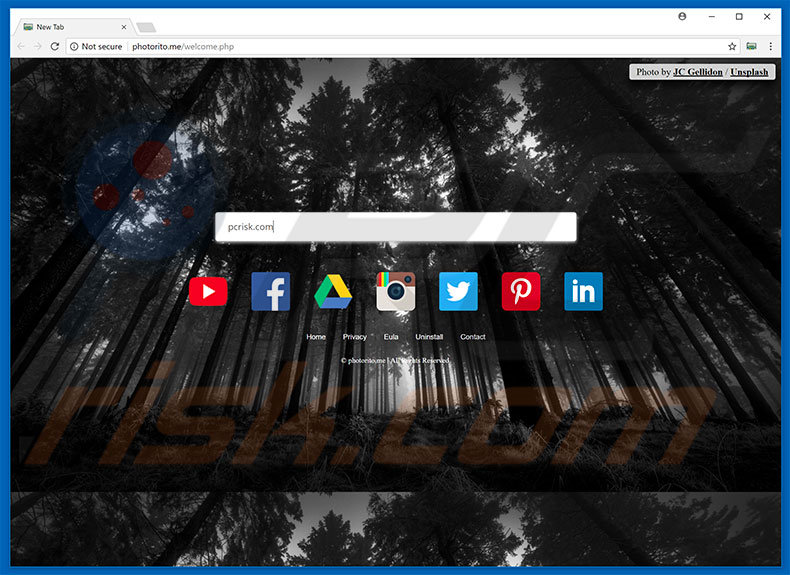 photorito.me browser hijacker