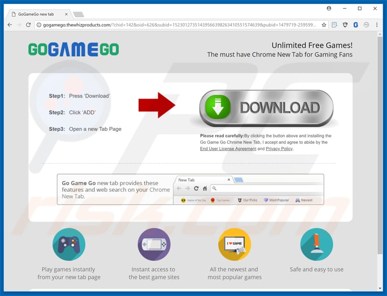 gogamego werkbalk popup voorbeeld 3