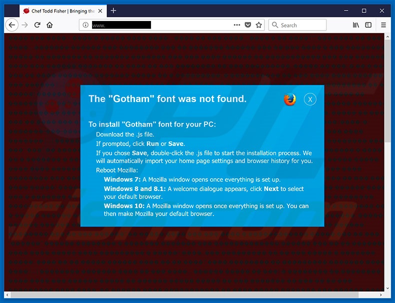 The Gotham Font Was Not Found Mozilla Firefox Stap 2