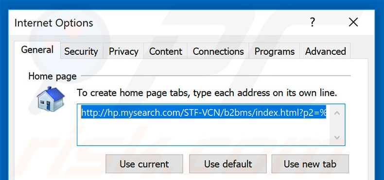 Verwijder hp.mysearch.com als startpagina in Internet Explorer