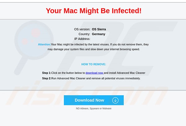 Dubieuze website promoot Mac Ads Cleaner