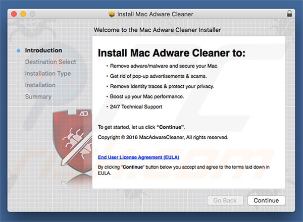 Misleidende installer promoot de Mac Adware Cleaner