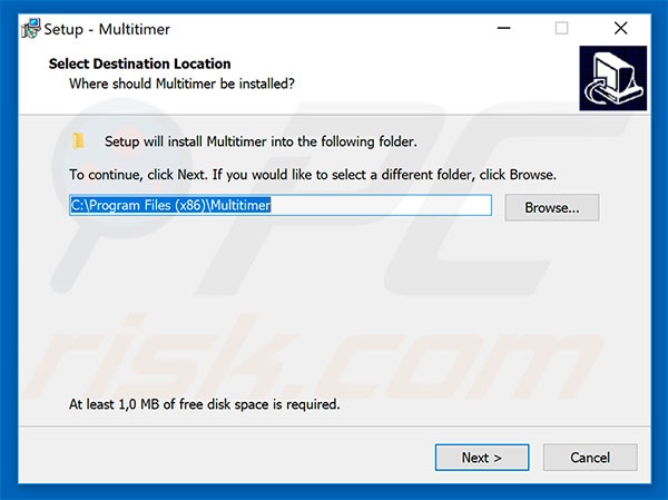 Multitimer adware installatiesetup