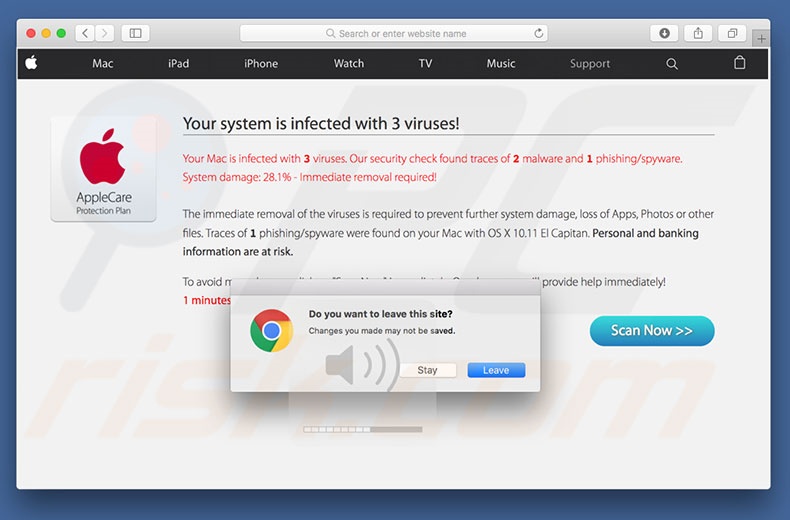 Your Mac Is Infected With 3 Viruses oplichting