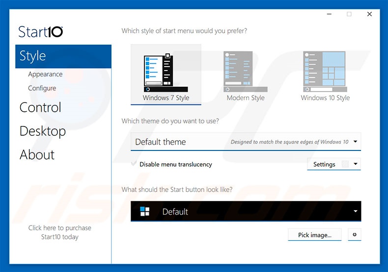 Start10: Software from Stardock application