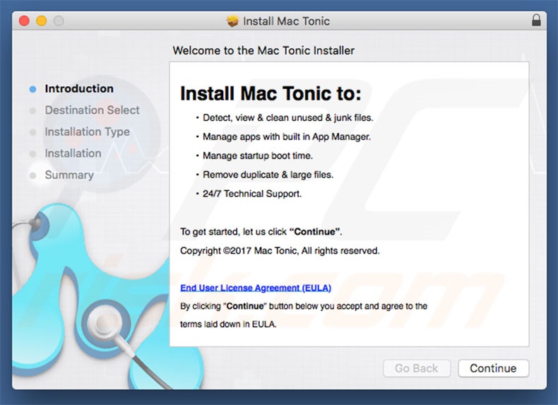 Misleidende installer promoot Mac Tonic