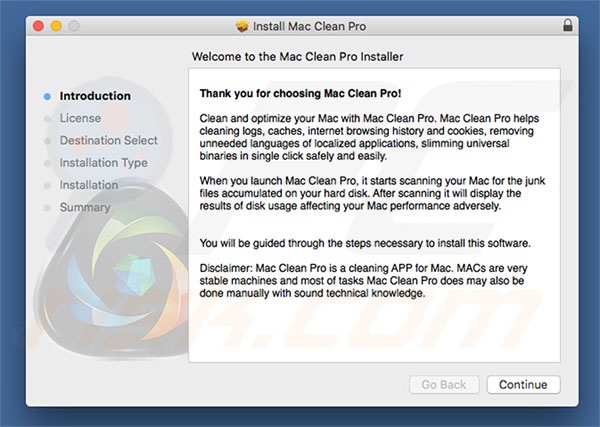 Officiele Mac Clean Pro installatie