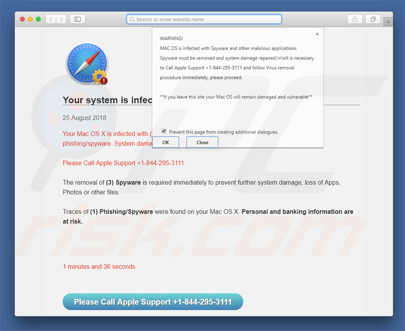 MAC OS Is Infected With Spyware oplichting