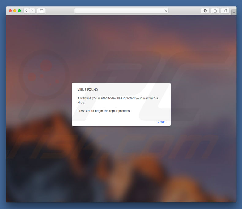 Website You Visited Infected Your Mac With A Virus oplichting