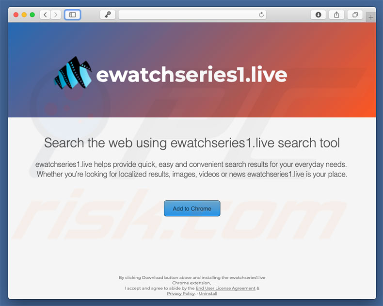 Dubieuze website gebruikt om search.ewatchseries.live te promoten