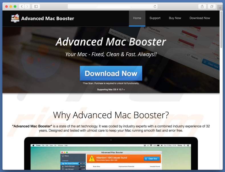 Advanced Mac Booster oplichting