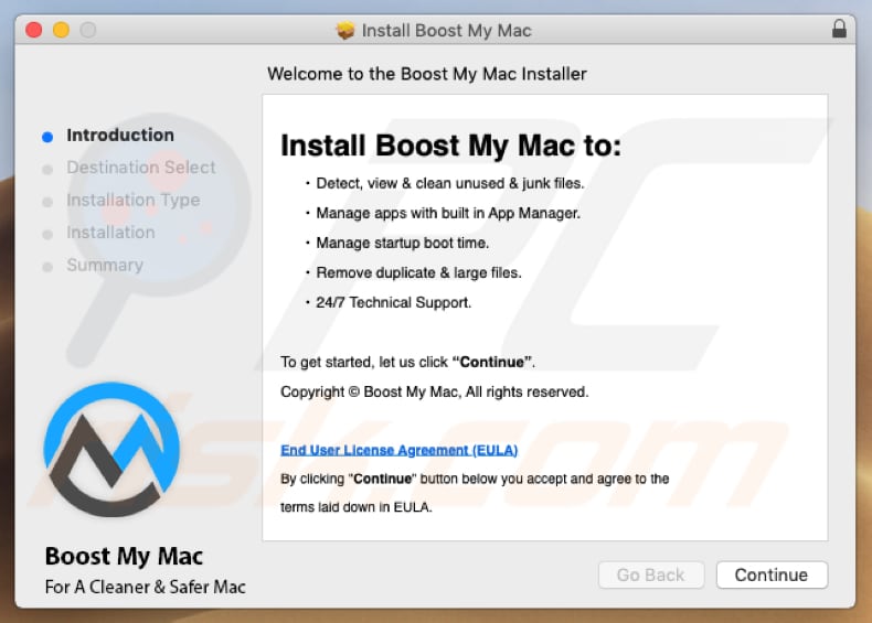 Boost My Mac installer