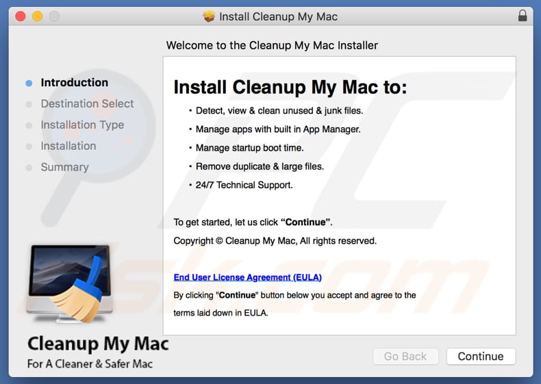 Cleanup My Mac installatie