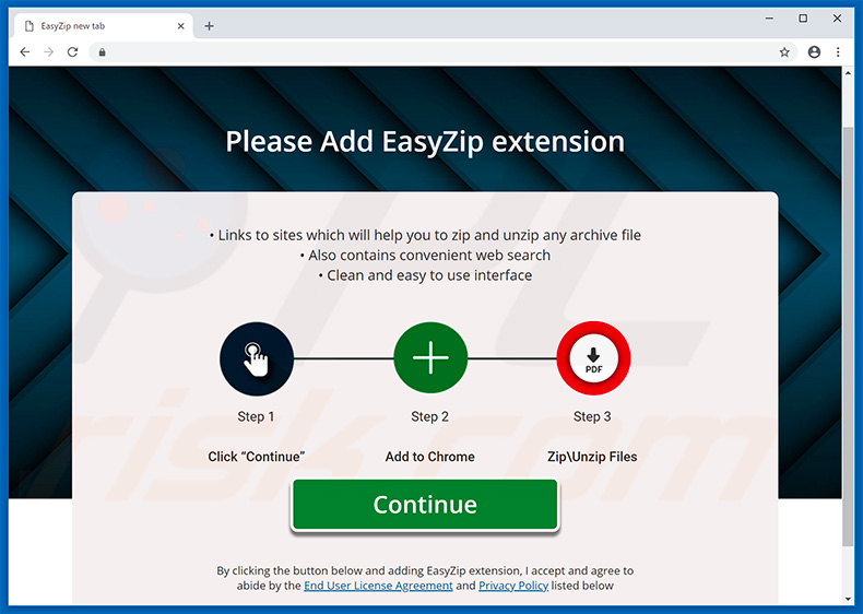 EasyZip browserkaper promoot website (vb 2)