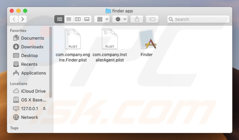 Finder.app adware bestanden