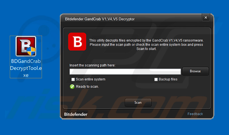 GandCrab ransomware decryptie tool door Bitdefender
