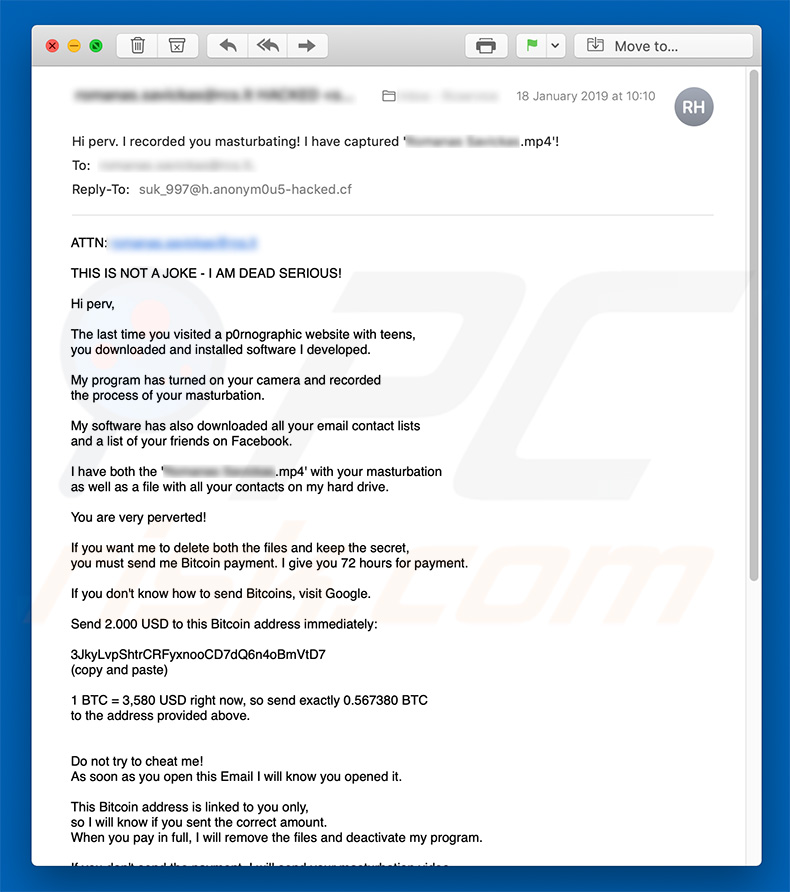 Hello Perv email spam campagne (sample 2)