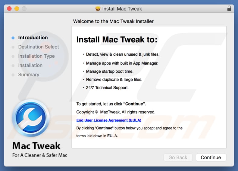 Mac Tweak app installatie