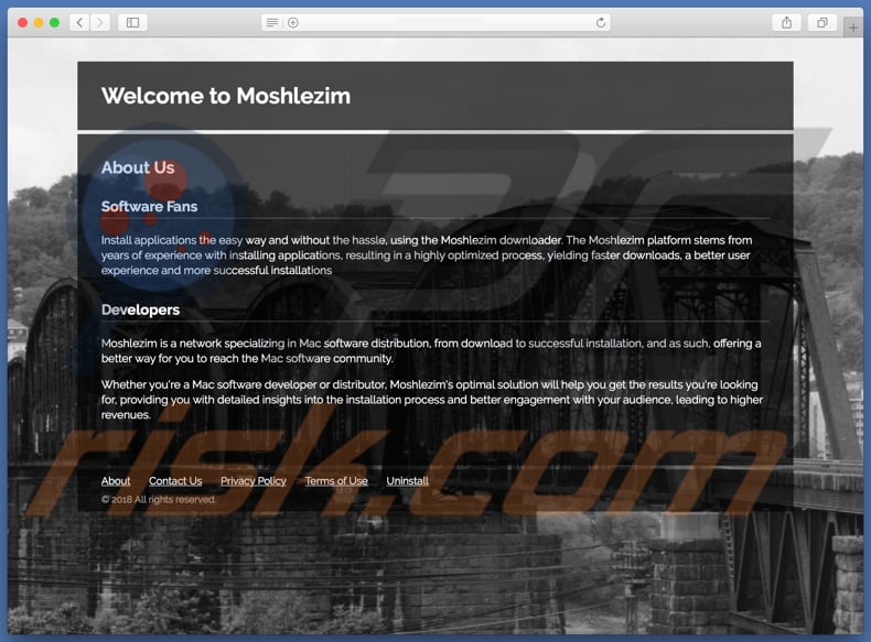 Dubious website die search.moshlezim.com promoot