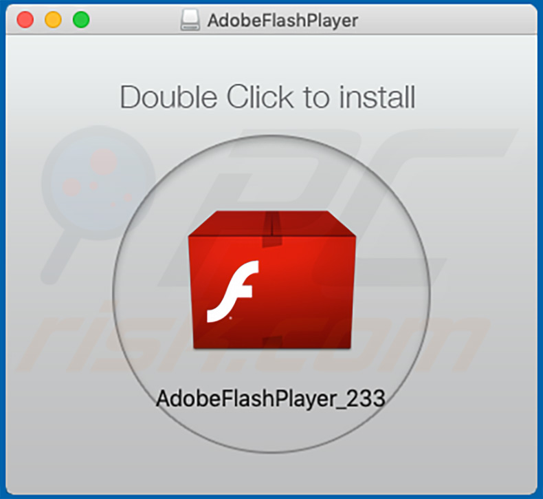 Shlayer trojan die zich voordoet als Adobe Flash Player