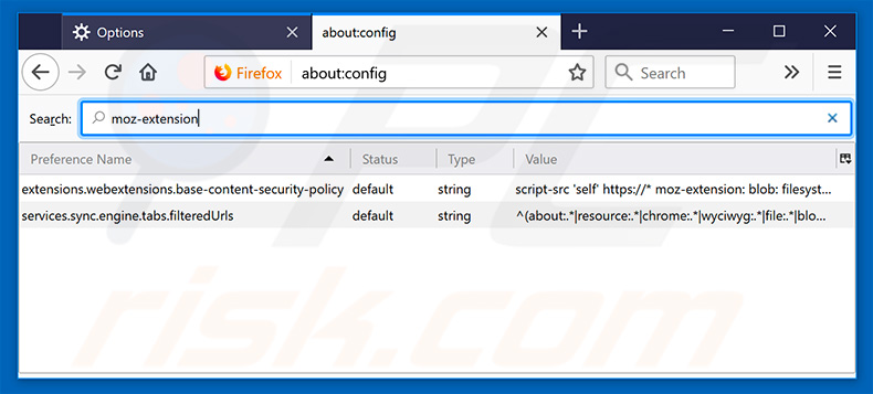 Verwijdering smartpackagetracker.com uit Mozilla Firefox standaard zoekmachine