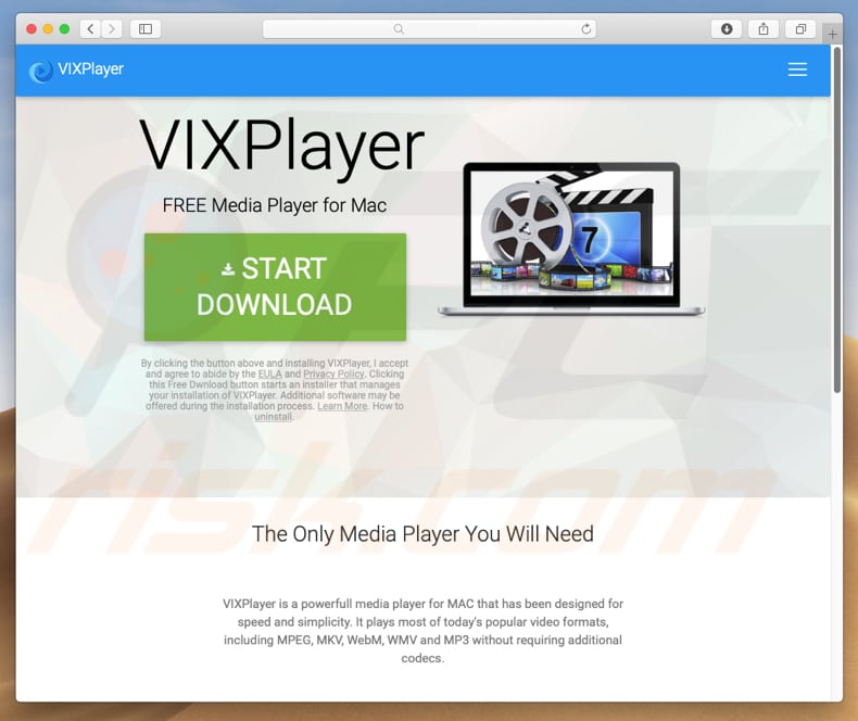 VixPlayer adware