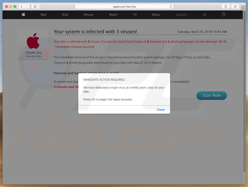 apple.com-fast[.]live oplichting