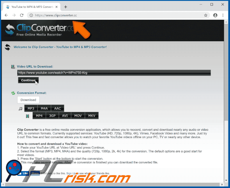 clipconverter.cc website (GIF)
